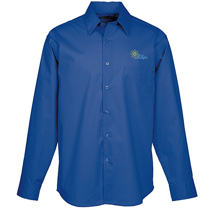 Custom Easy Care Stretch Poplin Shirt - Men's