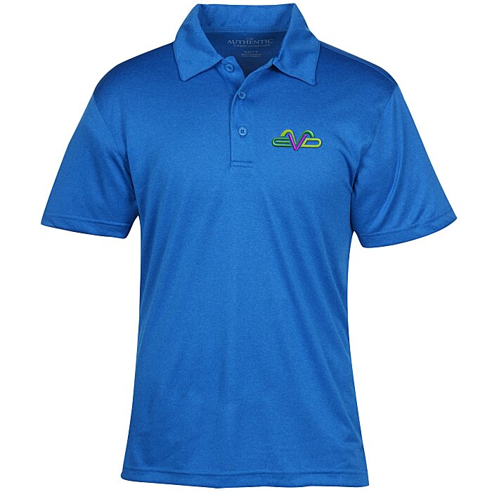 Custom Pro Team Heathered Performance Polo - Men's