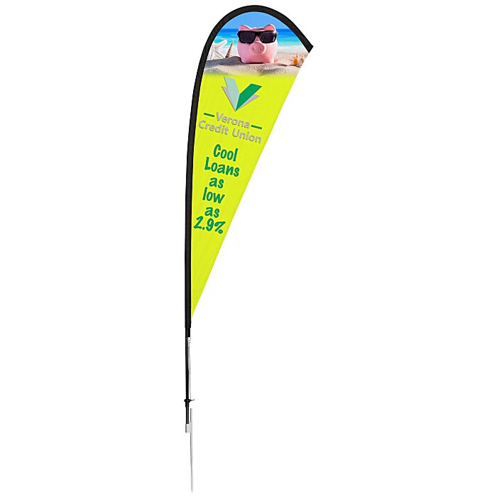 Custom Outdoor Sail Sign - 8 feet - One Sided