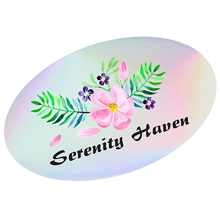 Custom Holographic Sticker - Oval - 4