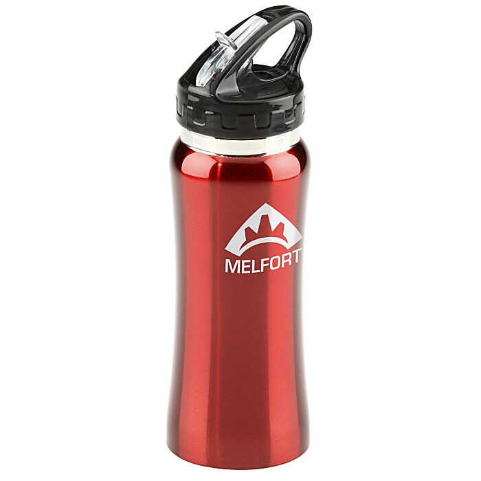 Custom Clear Spout Stainless Steel Bottle - 16 ounces