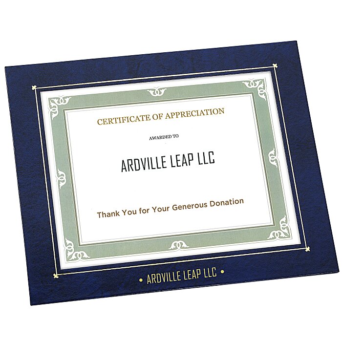 Custom Wrapped Edge Certificate Frame - 8